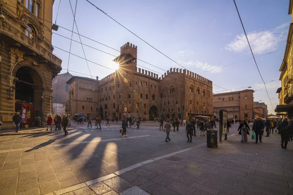 Bolonia Italia Febrero 2020 Vista Increíble Ciudad Bolonia Italia Antes — Foto de Stock