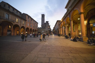12 Şubat 2020, Bologna 'nın tarihi merkezi, İtalya