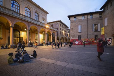 12 Şubat 2020, Bologna 'nın tarihi merkezi, İtalya