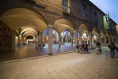 12 Şubat 2020, Bologna 'nın tarihi merkezi, İtalya