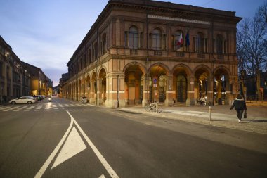 12 Şubat 2020, Bologna 'nın tarihi merkezi, İtalya