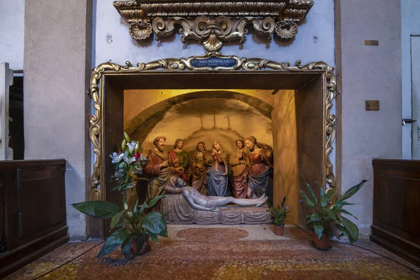 Bologna Italië Februari 2020 Interieur Van San Petronio Basiliek Hoofdkerk — Stockfoto