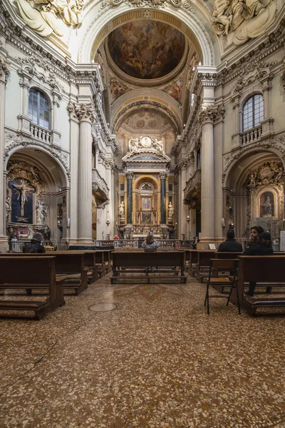 Bologna Talya Şubat 2020 Bbarok Kilisesi Santa Maria Della Vita — Stok fotoğraf