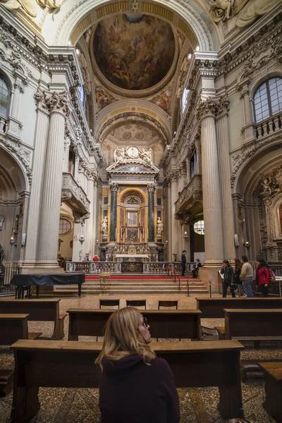 Bologna Talya Şubat 2020 Bbarok Kilisesi Santa Maria Della Vita — Stok fotoğraf