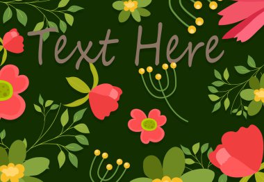 Dekoratif çiçek arkaplanı