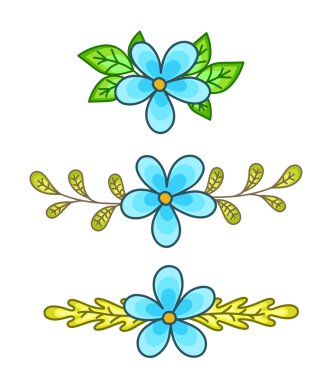 Çiçek bölücüler vektör 