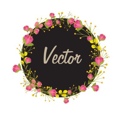 Romantik çiçek çelenk yıldönümü için