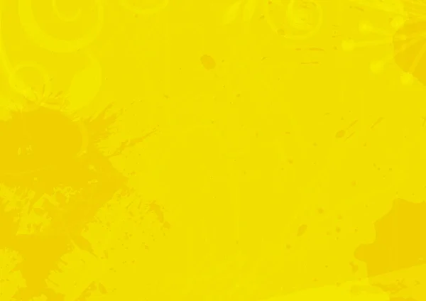 Grunge gotas brilhante fundo amarelo —  Vetores de Stock