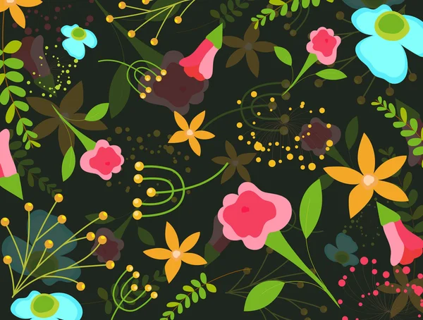 Fondo decorativo de flores de lujo — Archivo Imágenes Vectoriales