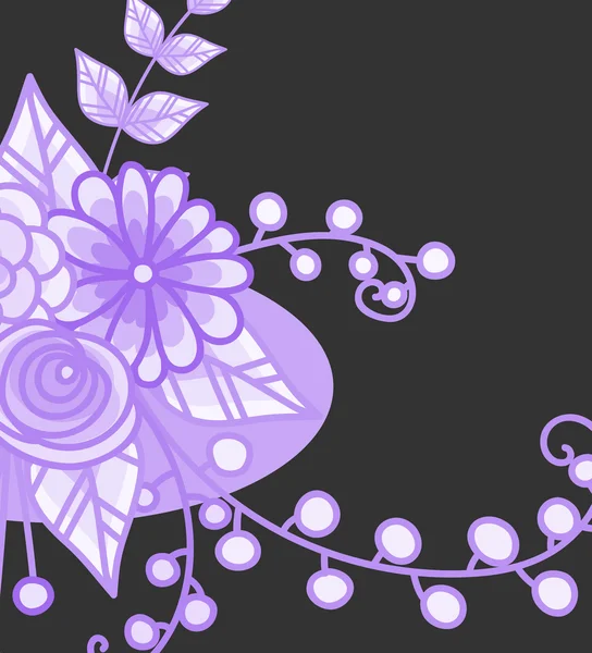 Fondo de diseño floral vectorial — Vector de stock