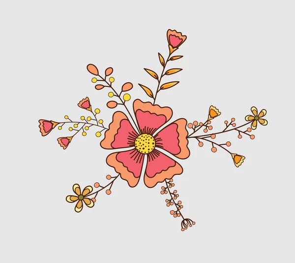 古典的な花のデザイン — ストックベクタ