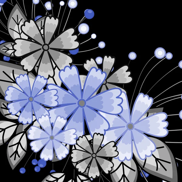 Ročník květin pozadí — Stockový vektor