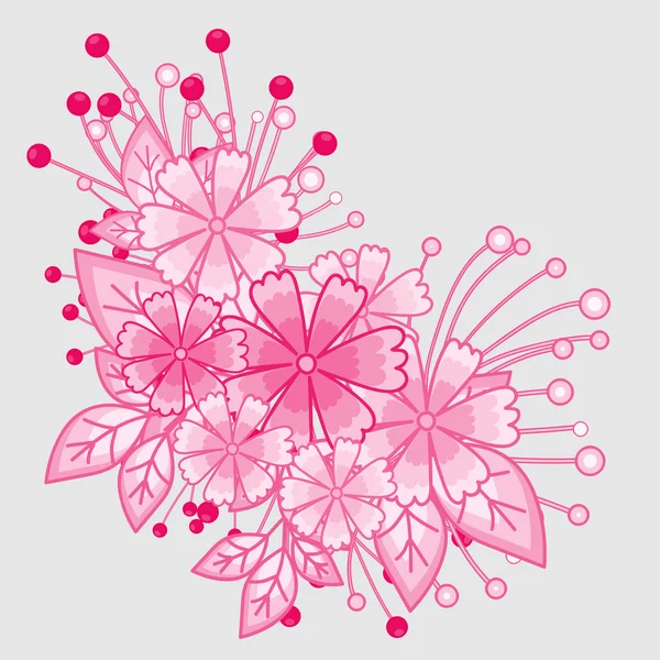 Conception d'élément floral vintage — Image vectorielle