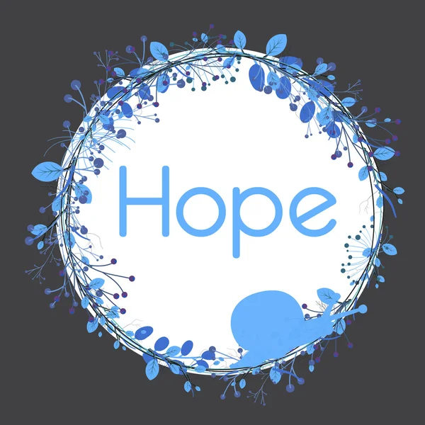 Banner de saludo Hope — Archivo Imágenes Vectoriales