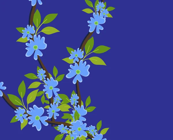 Fleurs pourpres fond — Image vectorielle