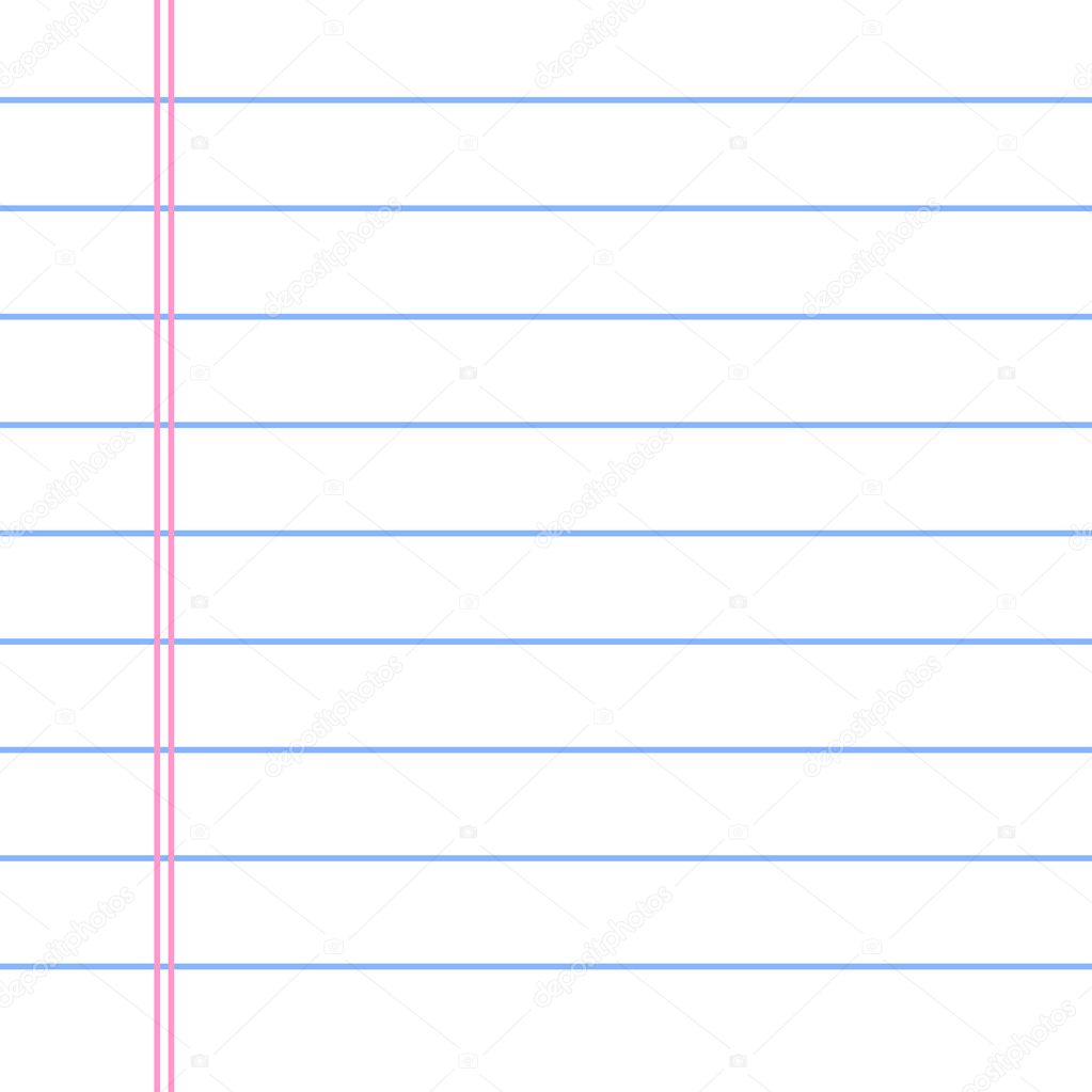 Blank Notebook Paper Stock Vector by ©baavli 125476630