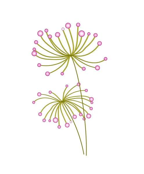 Vector flores de diente de león — Vector de stock