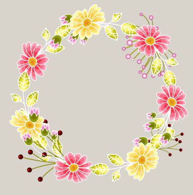 Festival çelenk tasarlamak vektör