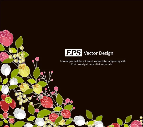 Modèle d'éléments de feuillage vectoriel — Image vectorielle