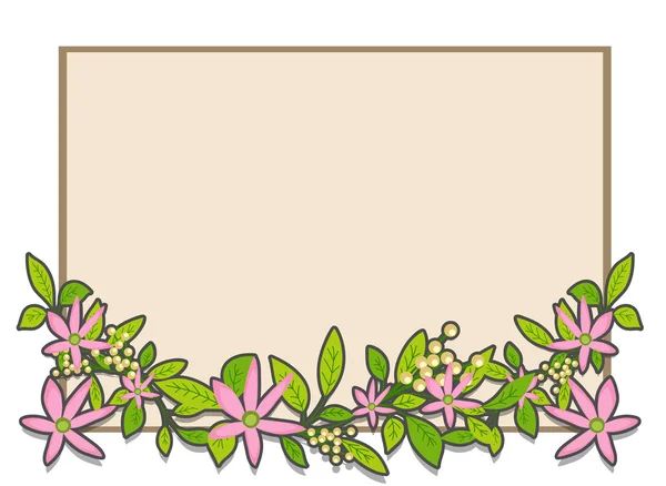 Daisy Border Frame Banner – Stock-vektor