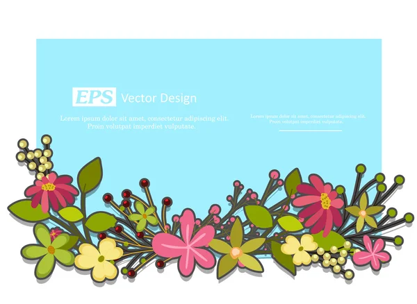 Modèle vectoriel de fleurs festives — Image vectorielle