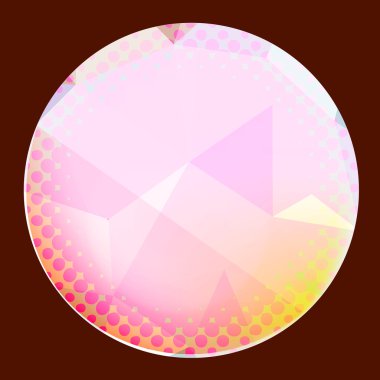 Vintage parlak soyut afiş