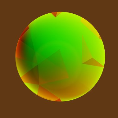 Yeşil soyut grafik Banner