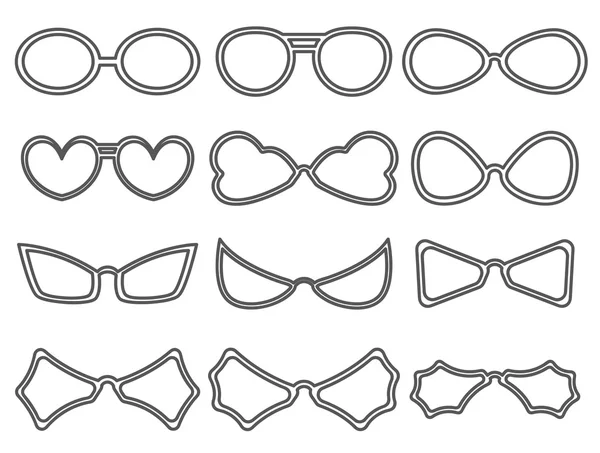 Fancy Specs ramar vektor Clipart Set — Stock vektor