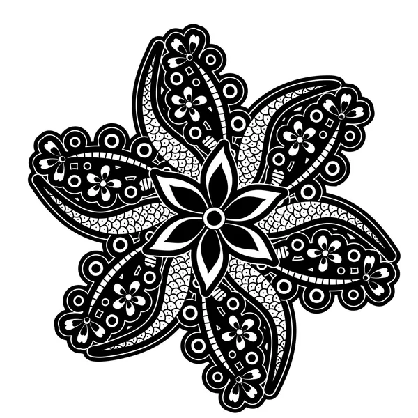 レトロな花柄のグラフィック デザイン — ストックベクタ