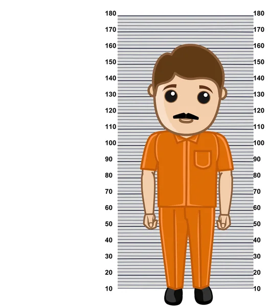 刑事测量高度 — 图库矢量图片