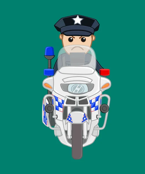 Американська поліцейського на велосипеді — стоковий вектор