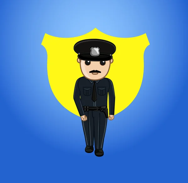 Policjant wektor znak — Wektor stockowy