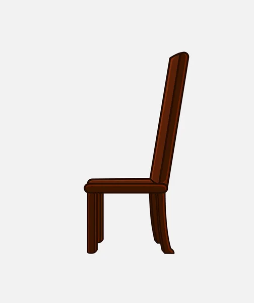 Wooden Retro Chair — Stock Vector