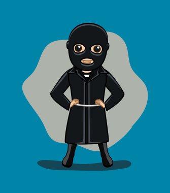 Siyah takım elbise Gangster karakteri