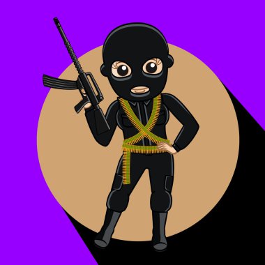 Silahlı kadın hırsız