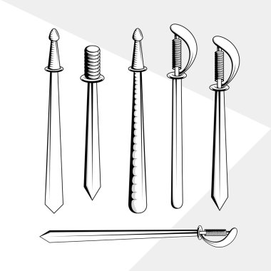 Kılıç vektörel Clipart