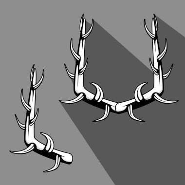 Retro çatal silah vektör öğesi tasarım