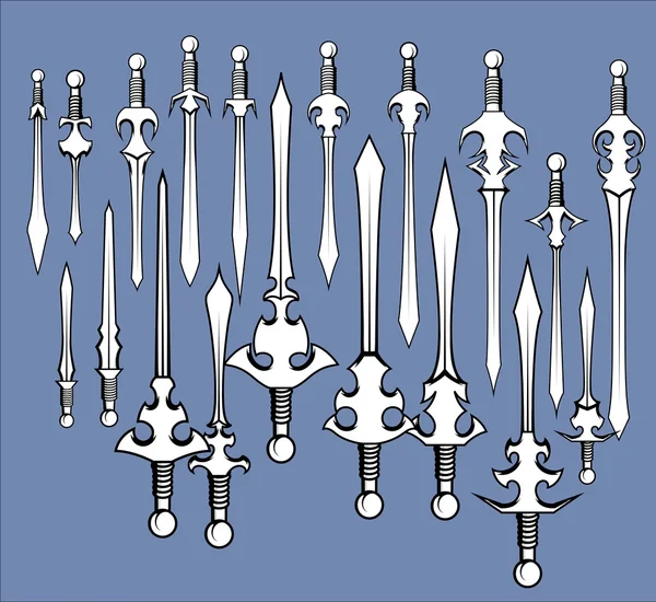 Vecteur de collection d'épées — Image vectorielle