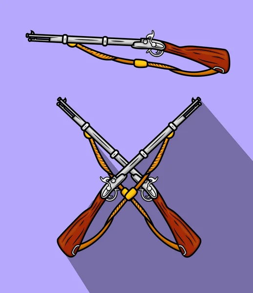 Rifle pistolas Vector — Vector de stock