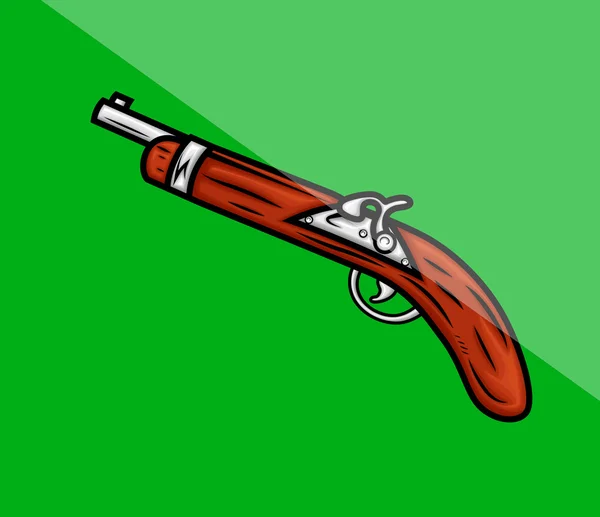 Ancient Shotgun Vector — Stock Vector