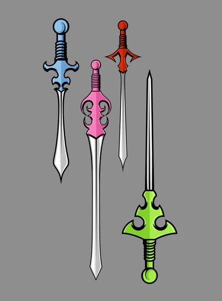 Kılıç tasarımlar vektör — Stok Vektör