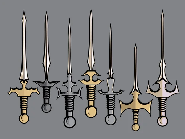 Vintage Swords Vector — Stock Vector