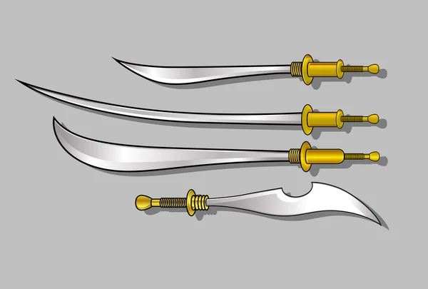 Гладіатор мечі і зброї — стоковий вектор
