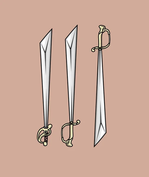 Katana Swords Vector — Stock Vector