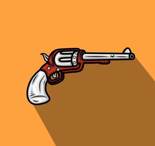 Retro Pistola Vector —  Vetores de Stock