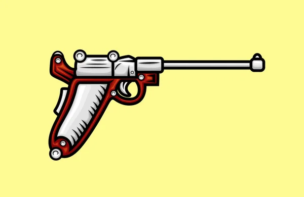 Vector de pistola retro — Vector de stock