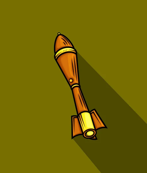Retro raket Vector — Stockvector