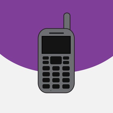 Retro telefon vektör