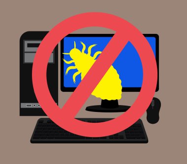 Bilgisayar vektör konseptinden çıkarmak virüs