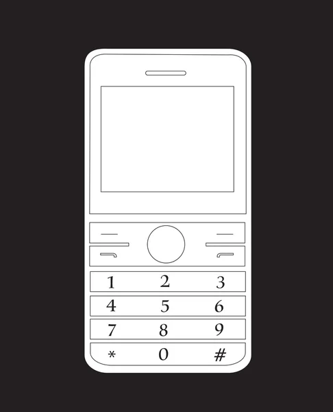 Retro Mobile Vector — Διανυσματικό Αρχείο